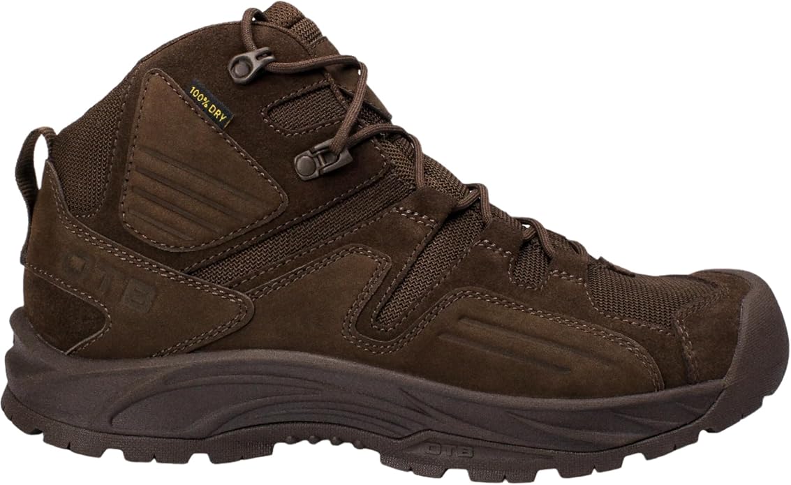 OTB Incline Mid Tactical Boots – Waterproof 6” Lightweight Work Boots with GRIP-STIK Rubber Outsole with Fast Rope Guard