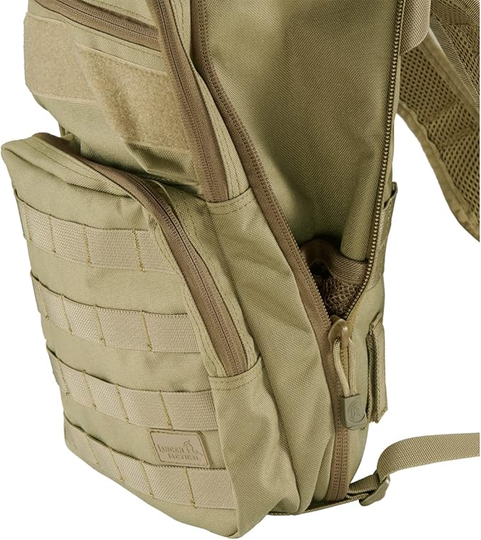 Lancer Tactical Multi-Use Expandable Hydration Backpack (Color: Tan)