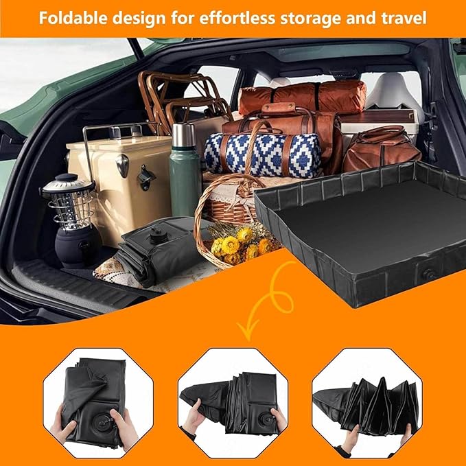 Portable Shower Pan with Drain Hose Shower Pan Portable Camper Outdoor Shower for Camping Beach Outdoor Shower