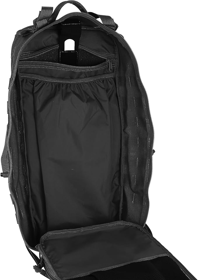 MAXPEDITION Gyrfalcon Backpack (Black) 36L Tactical Backpack with Detachable Waist Pack MOLLE Internal Frame Rucksack Military Survival Pack Bug Out Bag PT1054B