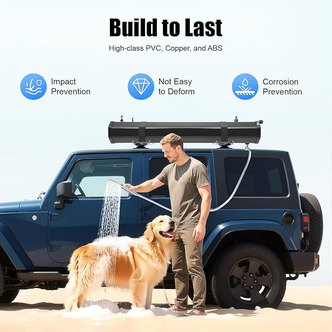 Pressurized Water Tank Utility Water Supply Storage Container Bumper Mount Water Storage for Overland Off-Road Vehicles