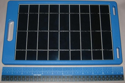 #US 5.5 Watt Solar Blue Panel with USB Female Port - 5.5 V DC 1000 MA - 1A