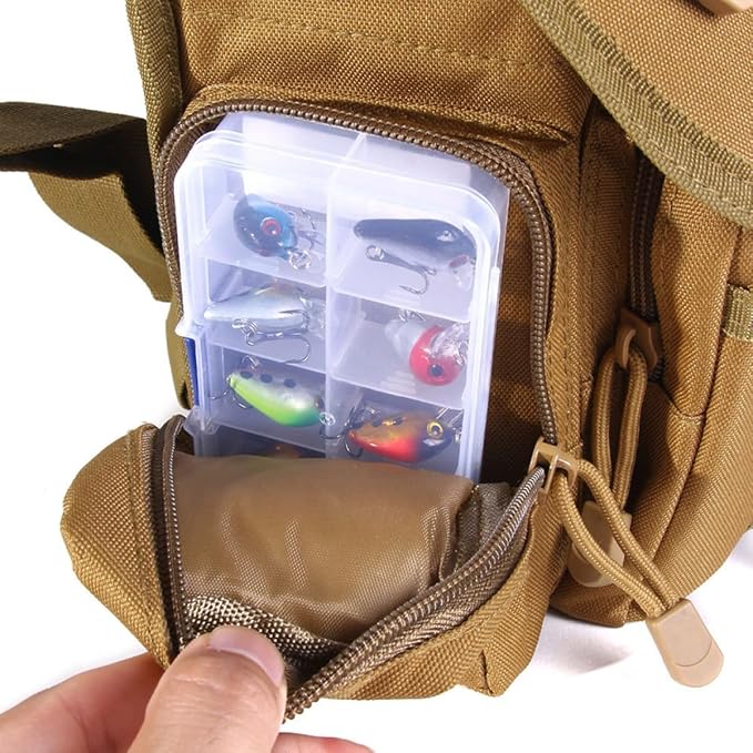 Totority Leg Bag Oxford Thigh Pack for Camping Hiking Fishing Convenient Water Bottle Pocket Outdoor Storage Pouch for Men and Women