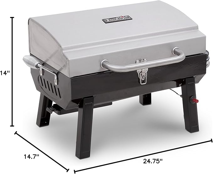 Charbroil 1-Burner Portable Gas Grill Stainless Steel - 465640214