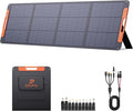 200W Portable Solar Panel for Power Station23.5% Efficiency Mono Foldable Solar Charger with Solar Angle Guide for Jackery/Bluetti/EcoFlow/AnkerIP67 Waterproof for Camping RV Off-Grid Backup