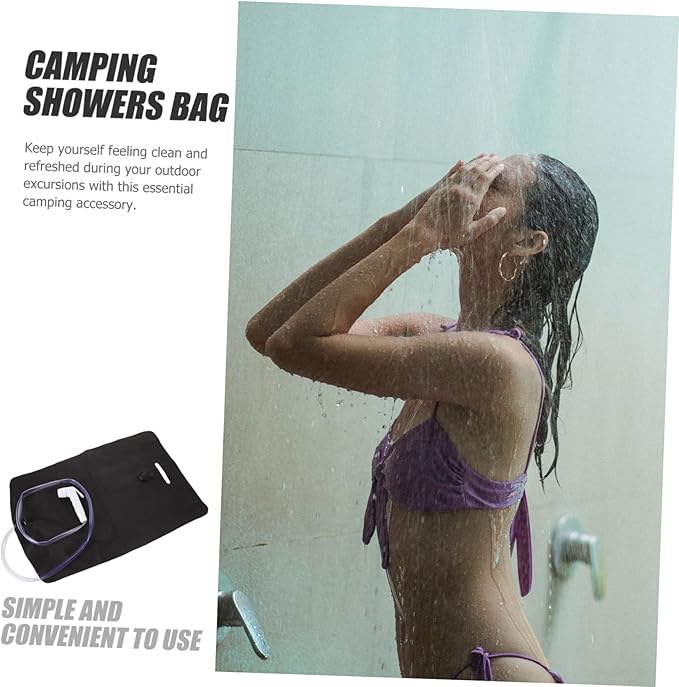 Toddmomy Water Bag Shower Tent up for Camping Waterproof Phone Pouch Camper Water Bag Camping Gadgets
