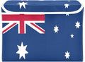 Australia Flag Australian National Blue Red Storage Bin with Lid Stackable Office Storage Clothing Storage Bins for Dorm