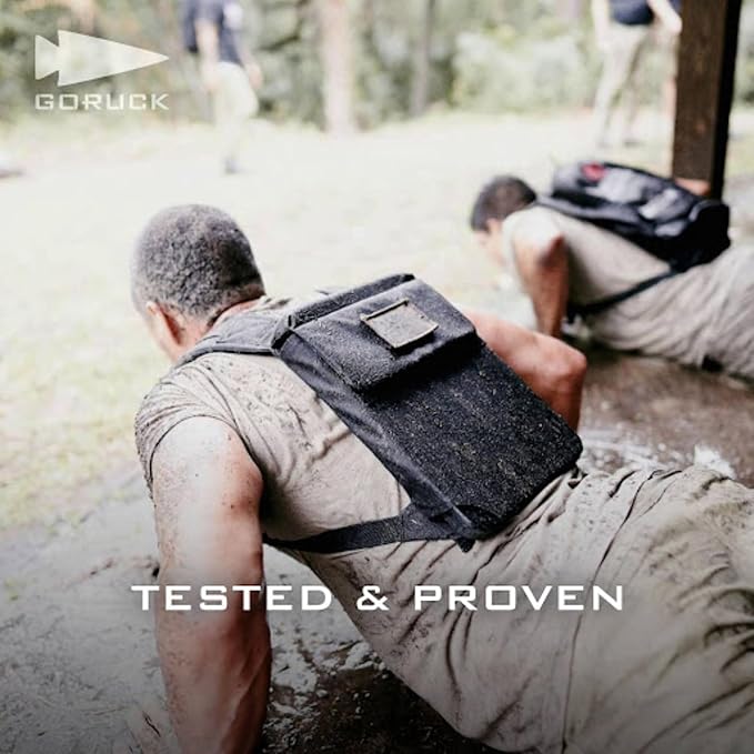 GORUCK Basic Rucker 17L Tactical Backpack (Ranger Green) Bundle with 10LB Ruck Plate – Durable Rucksack &amp MOLLE Daypack – Military Grade Training Gear for Hiking &amp Fitness