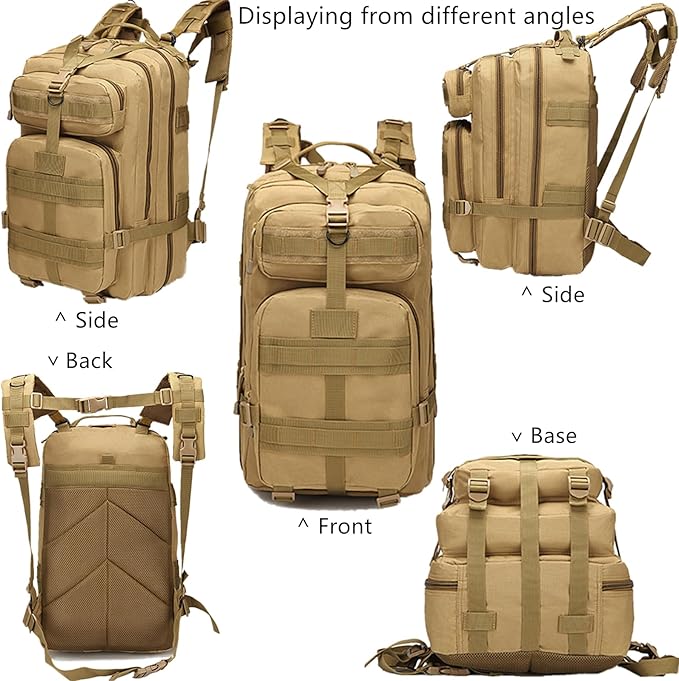 40L Tactical Backpack for Men and Women Army 3 Days Assault Pack Bag Large Rucksack for Hiking Travel Trekking Jungle Digital