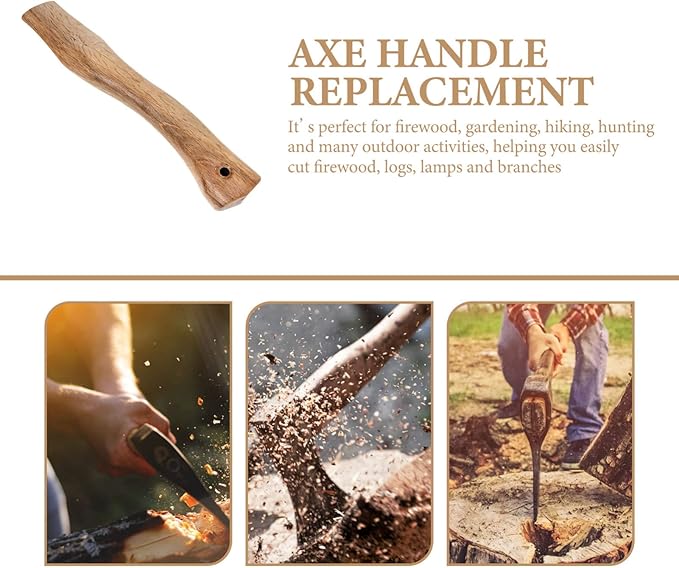 Ax Replacement Handle Camp Hatchet Wood Handle Hammer Handle Replacement Axes and Hatchets Chopping Handle Wood Handle Wood Chopping Double Drill Wooden Handle