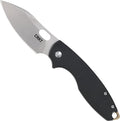 CRKT Pilar III EDC Folding Pocket Knife:D2 Blade Steel Compact Everyday Carry Satin Blade with Finger Choil Thumb Slot Open Frame Lock Stainless Handle Reversible Pocket Clip 5317D2
