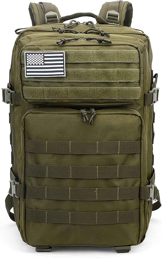 Lovelinks21 Hiking Assault Backpack Waterproof Motorcycle Backpack Bug Out Pack Rucksack for Outdoor Hiking