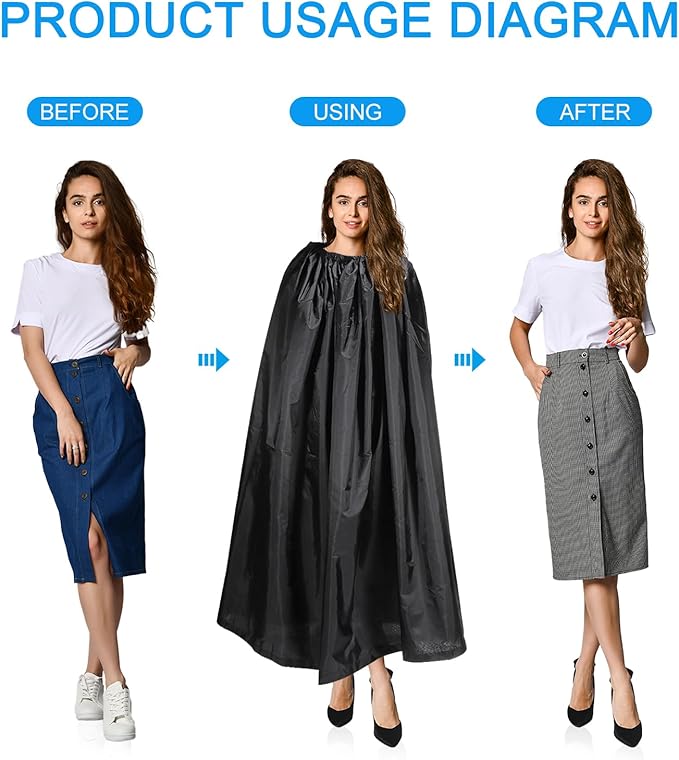 PATIKIL Portable Dressing Room 1.4M Length Instant Dressing Cover Up Changing Tent Privacy Shelter for Beach Boating Camping Competition Black