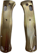 1 Pair Custom Brass Scales Fits for Bugout 535 Non Slip CNC Copper Handle Patch DIY Accessory
