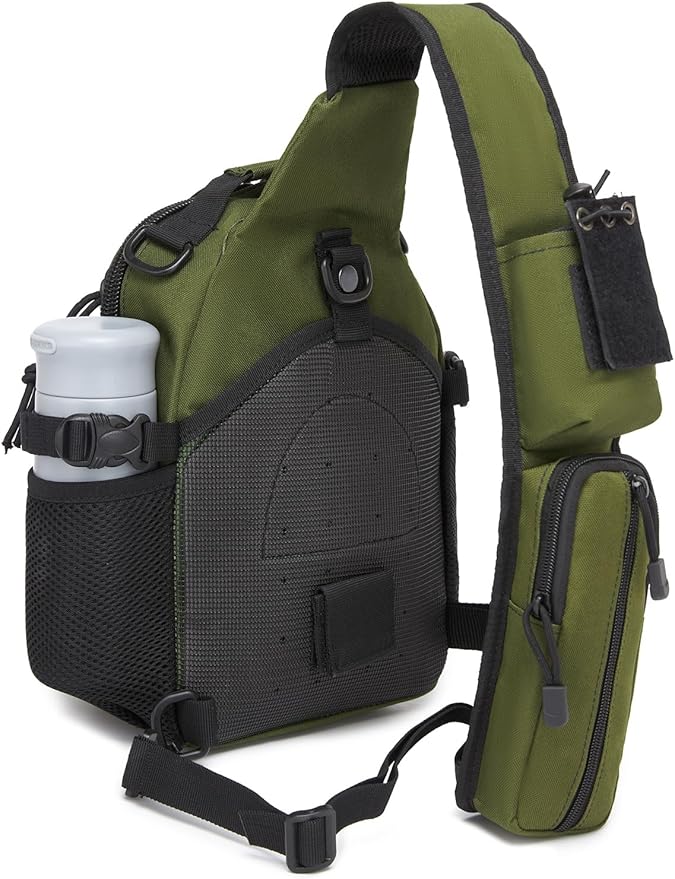 ATBP Small Tactical Holster Sling Backpack Accessories Shoulder Pouch Water Bottle &amp Radio Holder Crossbody Bag for Men