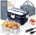 DUPASU Electric Lunch Box for Adults: 100W Heated Lunch Box Food Warmer 1.8L Portable Fast Heating Lunchbox Food Heater or Car Truck Work Travel Lonchera Elctrica Porttil 12/24V/110-230V