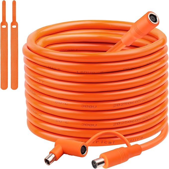 75FT 14AWG DC7909 Solar Panel Extension Cable Compatible with Jackery Solar GeneratorSolar Charging Cord Female to Male with DC8020 Power Adapter Suit for Gz YetiAnker Jackery Portable Power Station