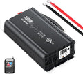 1000W Pure Sine Wave Inverter 12V DC to 110-120V AC Efficient Energy Converter for Home RV Use with Wireless Remote Control with USB C Ports