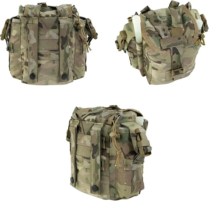 Tactical Outdoor Water Bottle Waist Kettle Water Bottle Protective Cover Bag Multi Functional MOLLE Accessory