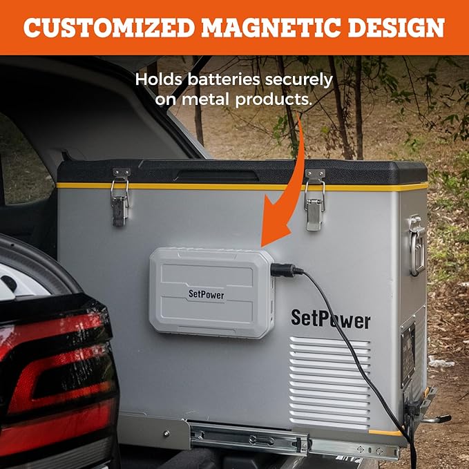 Setpower PG216Wh Portable Power StationMagnetic Power BankOutdoor Generator for SetPower 12V Refrigerator PT35/PT45/PT55/RV45S Home Backup Outdoor Emergency RV Van Hunting