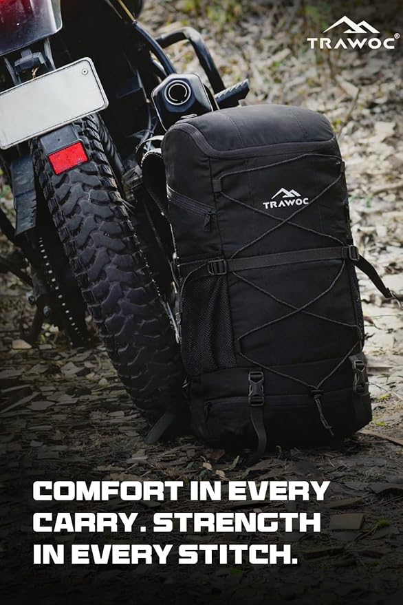 TRAWOC STEALTH 40L Travel Backpack for Men and Women Laptop &amp Shoe Compartment Rain CoverCasual Bag for trekking &amp Hiking