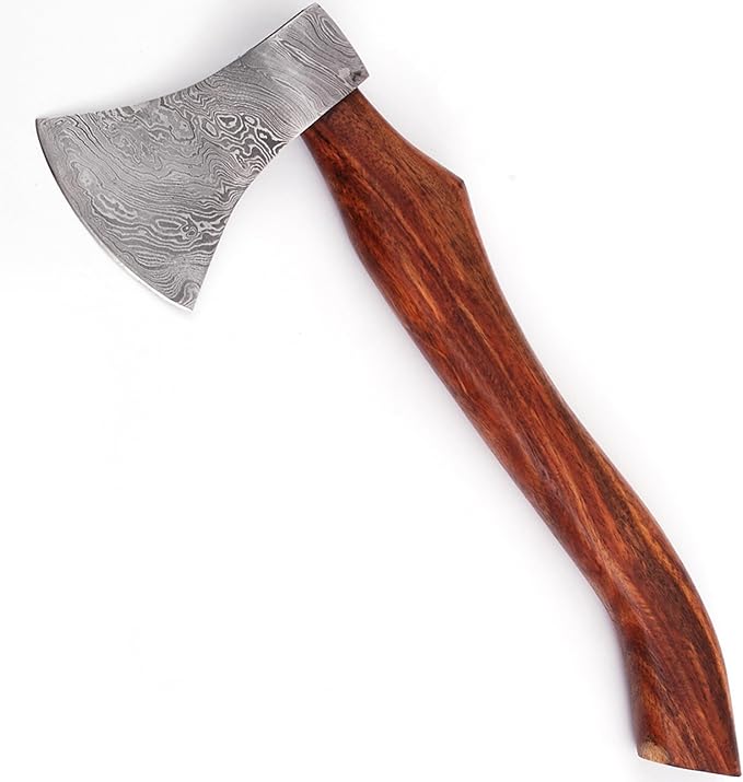 Armory Replicas™ Elite Woodsman Damascus Steel Outdoor Camping Hatchet Axe