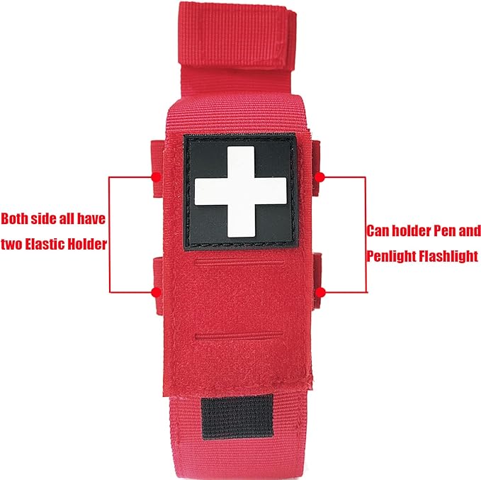 Laser Cut Tactical Molle Tourniquet Pouch TQ Holder Tourniquets Holster IFAK TQ Tourniquet Case Trauma Medical Shear Pouch Pen and Penlight Holder