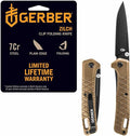 Gerber Gear Zilch Pocket Knife with 3.1 Plain Edge Blade Folding Knife with Clip Lightweight EDC Gear and Equipment