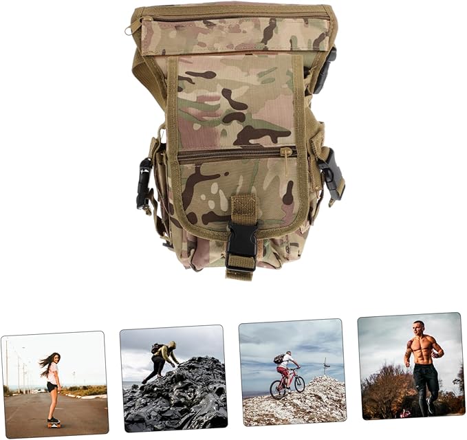 Waterproof Tactical Leg Bag for Outdoor Activities Multi-Functional Thigh Pouch Adjustable Strap for Hiking Camping and Cycling