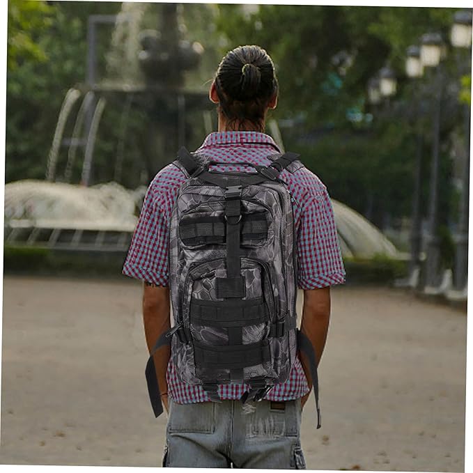 Outdoor Tactical Backpack Large Capacity Practical Storage for Camping and Survival Gear Sturdy Water-Resistant Design Multi-Purpose Double Shoulder Bag for Hiking and Travel
