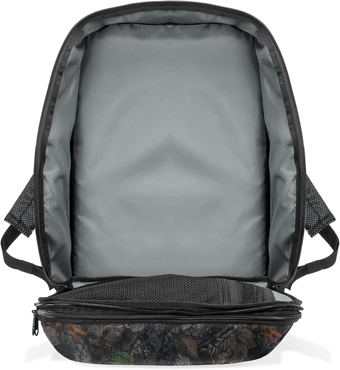 Xtreme Sight Line ~ Large Backpack ~ 16 Laptop Backpack with Removable Faraday Sleeve ~ Heavy-Duty Foam Padded &amp Multiple Large Compartments ~ 1000D Nylon/Spacer Mesh ~ Backwoods Camo