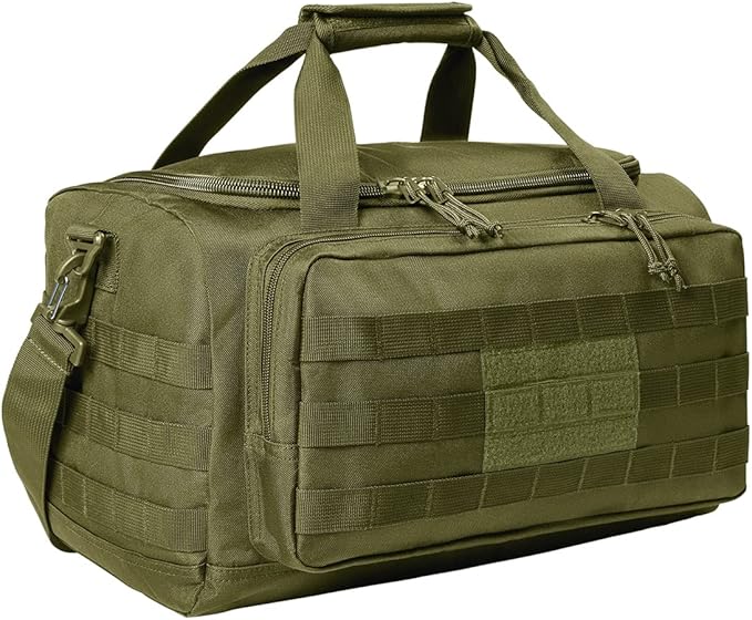 Tactical Gear bag Heavy Duty Duffel Gym bag/Tactical Backpack Custom Embroidered with your own text (Olive Drab Green)