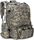 Military Tactical Backpack 45+10L Army 3 Day Assault Pack Molle Camping Hiking Rucksack Traveling Daypack