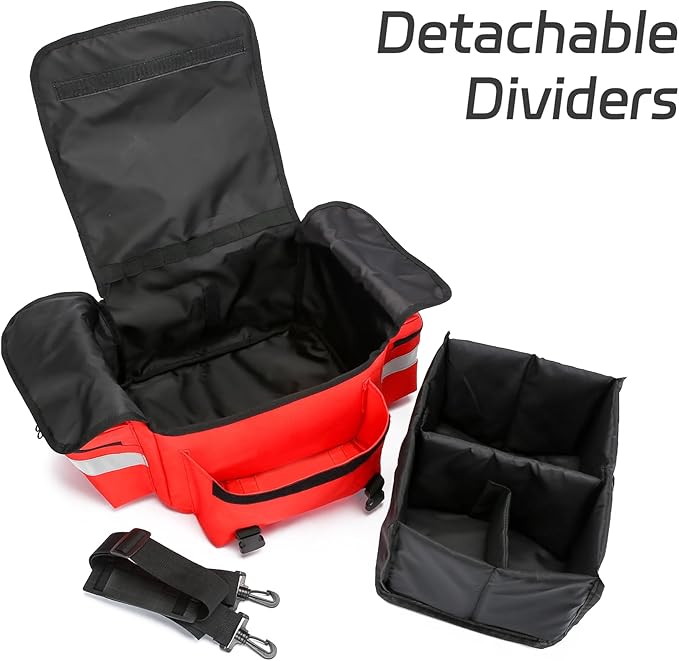 Medical Bag Empty First Aid BagFirst Responder Bag First Aid Carrier for EMT EMS Paramedics and Emergency Medical Supplies Kit(Bag Only)