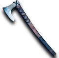 [Viking Tools] 30”Two Handed Large Berserker Axe Large Norse AxeScandinavian Style Viking Axe Double Headed ax Functional Viking Battle ax History of Viking and Norse Mythology(Large Norse Axe)
