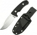 Fixed Blade Knife with Sheath 3.9 D2 Steel Survival Knives for Camping Bushcraft Hunting Ergonomic G10 Handle Outdoor Survival Gear Gift for Men Black