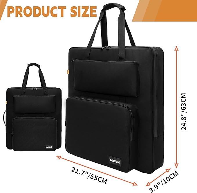 TORIBIO Solar Panel Travel Bag Padded Portable Solar Panel Storage Bag Compatible with Jackery SolarSaga 100W Water-resistant Protective Carrying Pocket Case for Outdoor Camping Travel