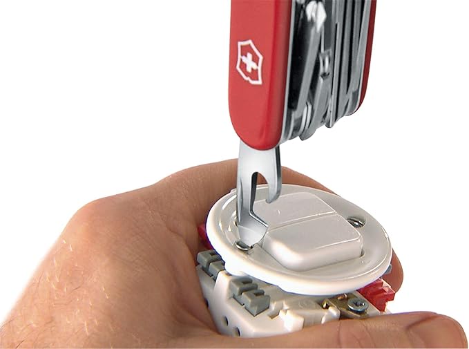 Victorinox Trailfinder SW Swiss Army Knife 12 Function Swiss Made Pocket Knife with Large Serrated Blade Bottle Opener and Wood Saw - Camouflage
