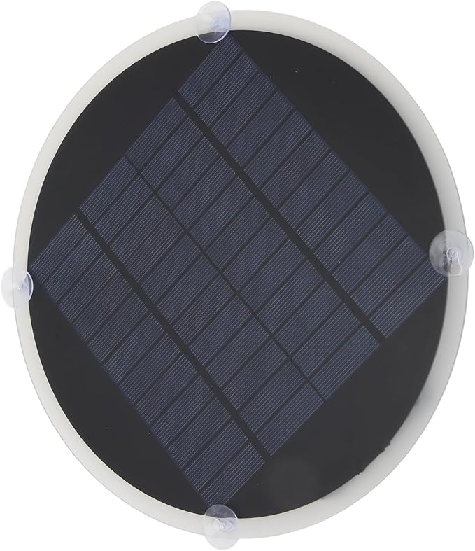 Cryfokt Round Solar Cell Panel 12V Portable Round Solar Panel with High Output Efficiency and 20W for Ignition