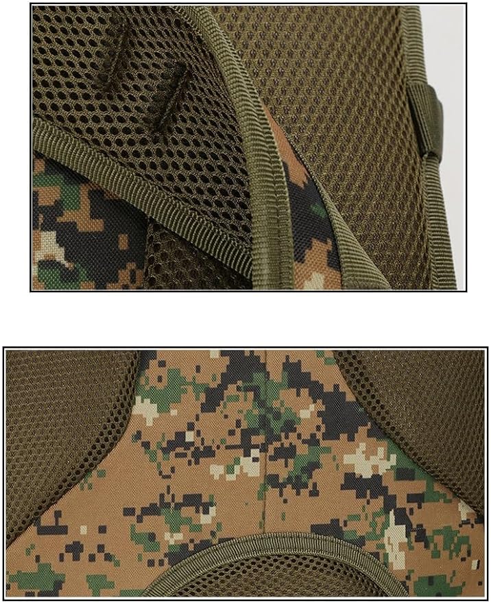 Tactical Backpack Military Molle Hiking 36-55L Tactical Bag Outdoor Camouflage Mountaineering Bag Jungle Digital
