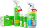 BugMD Essential Pest Control Starter Kit + BugMD Pet Odor &amp Stain Remover – Natural Pest Control + Family &amp Pet Safe Enzyme Cleaner – Kill Ants Roaches Spiders &amp Eliminate Pet Stains &am