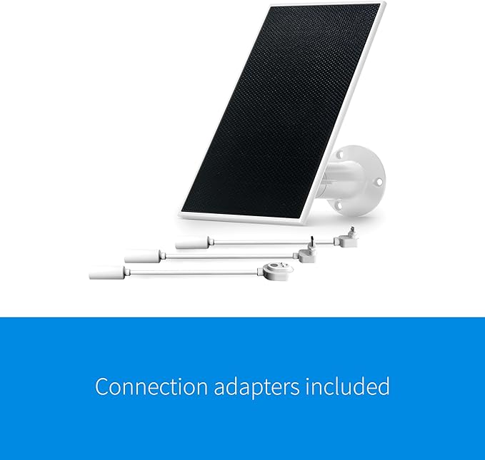 Arlo Solar Panel Charger (Black) Arlo Certified Accessory Weather Resistant Easy Install (2025 Released) Works with: Essential Series Go 2 Pro 3/4/5S/6/6 XL Ultra Series Wireless Floodlights