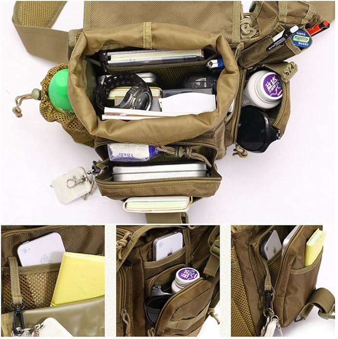 Klau Outdoor Sport Military Women and Men's Multi-functional Tactical Messenger Shoulder Bag