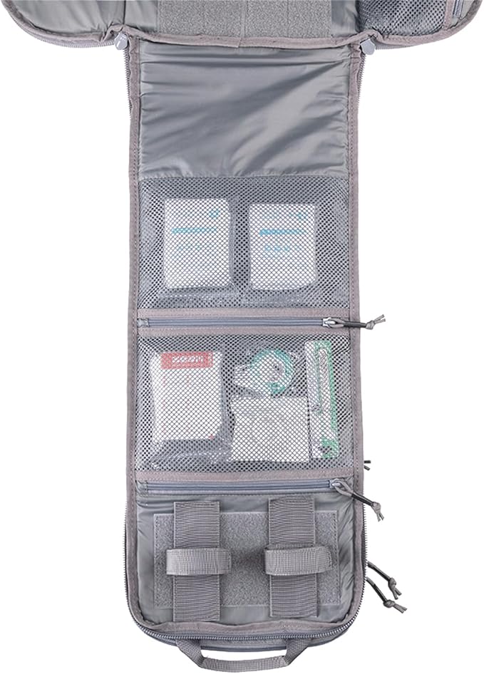 EXCELLENT ELITE SPANKER Medical Backpack Tactical Knapsack Outdoor Rucksack Camping Survival First Aid Backpack（Grey）