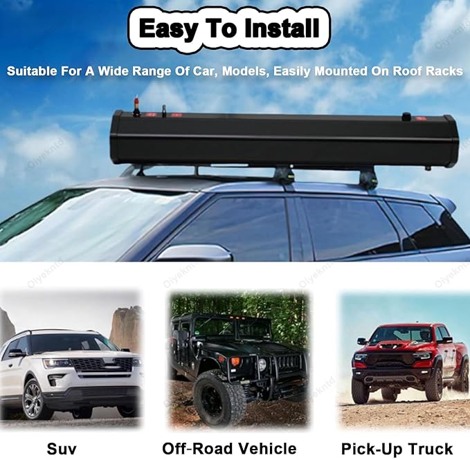 Portable Camping Shower Roof Rack Mount Road Shower Solar Heating Pressurized Water Tank Camping Shower Water Storage for Hiking Car Wash Beach Vacation20L/5.28gal
