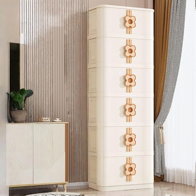 Storage Bins with Lids Stackable Folding Plastic Storage Containers for Home Closet Office Kids Room Clear Doors Magnetic Closure Collapsible Organizer