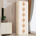 Storage Bins with Lids Stackable Folding Plastic Storage Containers for Home Closet Office Kids Room Clear Doors Magnetic Closure Collapsible Organizer