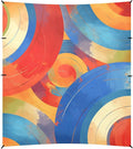 Indianred Tie-dye Background Vibrant Colors and Swirling Patterns Tie-dye Pattern Beach Tent UPF50 Lightweight Large Sun Shelter with Sandbags Sand Shovel Poles for Camping Picnics