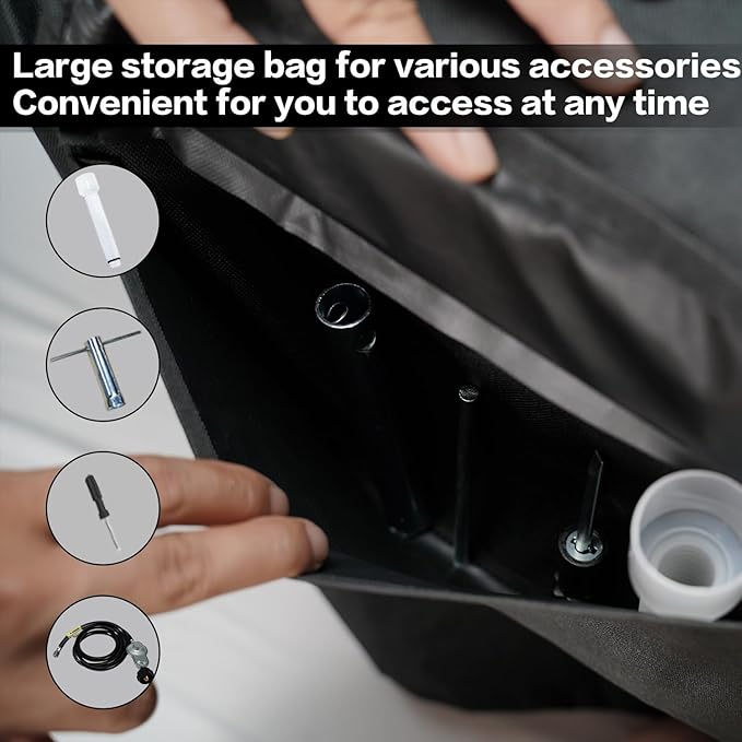 Generator Cover Heavy Duty Waterproof 26 Portable Generator Protection Cover 600D Universal for Most 3000-5000 Watt Portable Generators 26”L x 20”W x 20”H Black