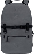 Breakwater Supply™ Fogland CORDURA Waterproof IP68 Submersible Backpack | Tech Bag with Laptop Sleeve &amp Airtight Zippers for Travel Work Commute College Gaming Unisex TPU (Goshen Gray 25L)